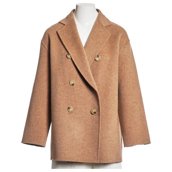 Acne Studios Beige Wool Coat - Picture 11 of 12